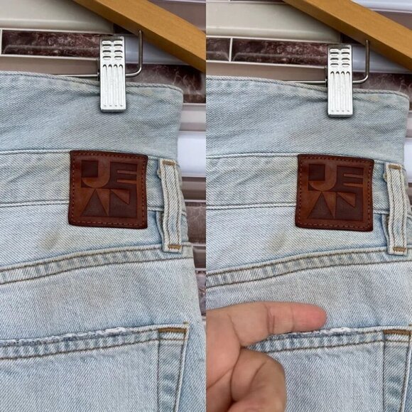 JEAN ATELIER Flip Fold-over High-rised Straight-leg Jeans 28 - Picture 10 of 16